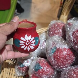 MEXICANA Red and Teal Ceramic Mug